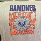 Vintage 1992 Ramones Mondo Bizarro Tour Shirt Long Sleeve White Punk Rock Xl