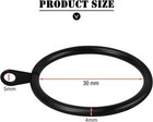 30 Packs Of Metal Drapery Curtain Rings Hanging Rings For Curtains And Rods D   