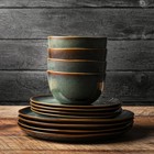 Yellowstone Dutton 12-piece Reactive Ceramic Dinnerware Set