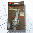 Vintage Foley Aluminum Measuring Spoons Set 4 Nos Sealed Usa 1403-10