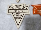 Vintage 70 s Y Indian Guides Father   Son Patch Lot W  2 Headbands Ymca