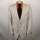 Vintage Botany Blazer Jacket Leisure Suit Sport Coat Plaid Mens 46 Long Nos 70s
