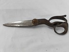 Heavy Lrg Antique  8 Tailor Scissors Cutting Shears Fabric Costume Design 13 5  