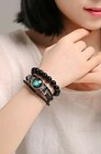 Men Women Zodiac Necklace Bracelet Matching Set Astrology Birth Sign Horoscope