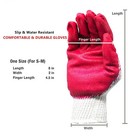Wholesale 300 Pairs Non-slip Red Latex Rubber Palm Coated Work Safety Gloves