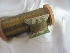 Antique Real Metal Dark Gold Thread Fly Tying France French 10 Yards Ea  12t