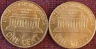 1966 - Uncirculated Lincoln Memorial Cent From Original Bank Wrap Roll -lot Of 2