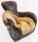Real Sheepskin Rug Brown Tipped - Size 2 X 3  Lambskin