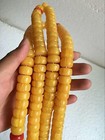 Tibet Tibetan Beeswax Buddhist Buddha Prayer Bead Mala Necklace Nr
