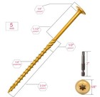 Construction Lag Screws T30 Decking Screws  14 X 5 Inches Structural Wood Scr   
