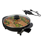 Mainstays 12  Electric Round Skillet  Black Nonstick  1200w  Removable Control
