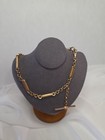 Antique Gold-filled Watch Fob Chain Necklace 14  32gms Unique Links