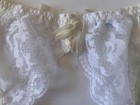 Vintage 80s Maidenform Heartstrings White Lingerie Garter Belt Size Large
