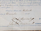 1850 Old Colony Railroad Corporation Stock Certificate Shares Boston Signed