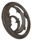 Rustic Cast Iron Crescent Moons And Stars Round Moon Wall Decor Trivet Plaque