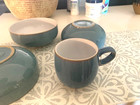 6  Denby Azure Soup Cereal Bowl  Great Condition No Cracks No Chips