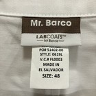 Barco Mr  Barco Men   s Doctor s Coat   Lab Coat Style 0619l Size 48 White - New