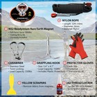 Magnet Fishing Kit With Case Fishing Magnets 1000 Lbs Pulling Force Super Str   
