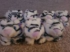 7-swibco 1994 Puffkins Tasha The White Tiger 4  Plush Stuffed Animal With Tags 