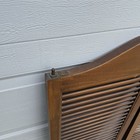 Vintage Wood Saloon Swinging Doors 42  X 14-5 8  Louvered Farmhouse 30  Opening