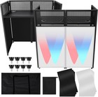 White   Black Dj Facade 48 h X 26 w Foldable Portable Event Booth Panels