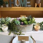 10  Artificial Succulent Arrangement Centerpiece Fake Succulent Plants In Rustic