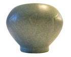 Vtg Ceramic Matte Green Speckle Floraline Vase Or Planter -  415  4  Tall X 5 5 
