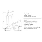Barber Chair Hydraulic Pump Pattern Replacement Salon  base 661lbs Load-bear