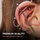 Body Piercing Kit Nose Belly Ear Lip Ring Tragus Cartilage Studs 14g 16g 18g 20g