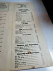 Vintage Restaurant Menu For Hong Kong Chinese   American 