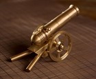 4 Inch Brass Cannon Miniature Detachable Part Can Set Off Firecrackers Model