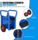 Heavy Duty Panel Dolly Slab Dolly 10  Solid Wheels Moving Cart W  Handle 1000lbs