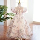 Little Girls Long Dress Party Evening Elegant Luxury Ball Gown Kid Pageant Dress