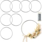 8 Pack Floral Hoop 4 Inches Metal Rings For Crafts Macrame Rings Hoop Dream C   