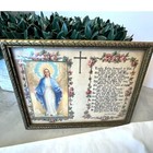 Virgin Mary Religious Devotional Picture With Prayer  Mary Dixon Thayer Vintage