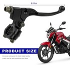 Jnxij Motorcycle Clutch Lever  7 8  22mm Left Brake Lever Perch Black
