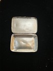 925 Sterling Silver Vintage Pill Box Solid Floral Carved Box