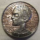 Deep Carved Hobo Nickel  1974 Eisenhower Dollar   Ai