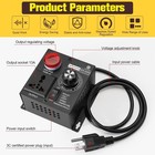 Motor Speed Controller Variable Voltage Controller Temperature With Voltmeter