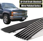 Billet Grille Polished Grille Inserts Combo Fits Chevy C k Pickup suburban tahoe