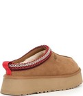 Hot Selling Ugg Tazz Ii Suede Logo Detail Platform Clog Slippers  Chestnut - New