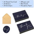 24 Pcs Thank You Cards With Envelopes thank Card 4x6 24 Pack  Navy Blue 