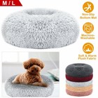 Plush Pet Dog Cat Bed Round Nest Warm Soft Fleece Sleeping Bed Comfy Cushion