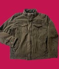 Levi Strauss   Co Men   s Military Green Utility Jacket Size Large Zip   Button Up