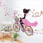 Removable Flower Decal Butterfly Girl Wall Sticker Vinyl Mural Art Home Decor