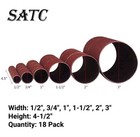 18 Pack 4-1 2 Inch Length Spindle Sanding Drum Sleeves 80 120 240 Grit Sandpaper