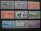 Newfoundland  233-243   Mh  9 Stamps 