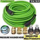 3600 Super Flexible Pressure Washer Hose M22 14 15mm  Female  3 8  Quick Connect