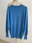 Paul Stuart Sweater Size L Blue Cashmere Long Sleeve Made In Mongolia  z33