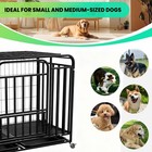42  Heavy Duty Dog Crate For Large Dogs With Triple Door escape Proof Dog Cage